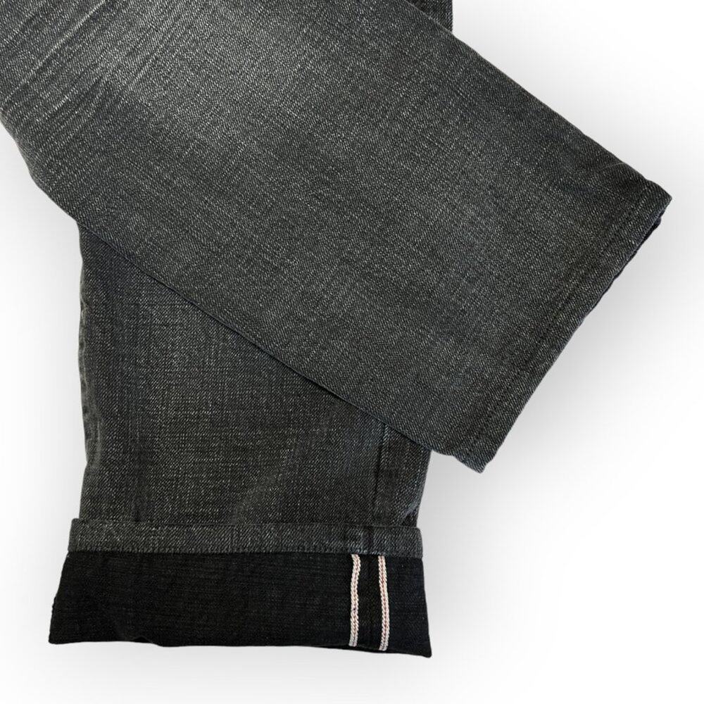 TAYLOR STITCH The Slim Organic Cotton Selvage Jean SIZE 35 x 27 Black Wash Denim - Picture 9 of 13